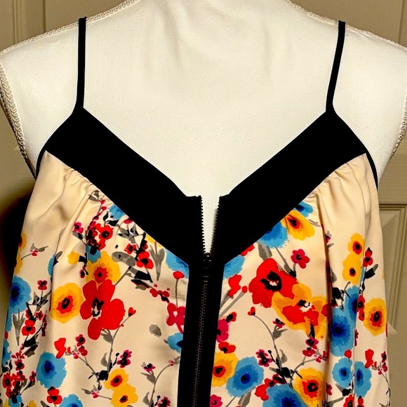 LC Lauren Conrad Floral Camisole - Blue and Red Women’s Size Large - Picture 4 of 7